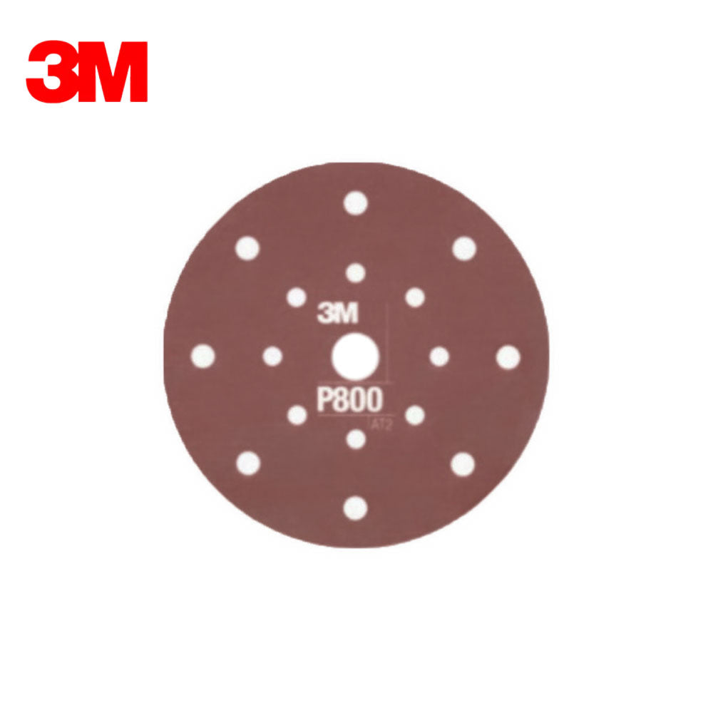 3M - 34802 - Hookit Flexible Abrasive Disc 270J - 6" - Dust Free - P800 - 17 Holes