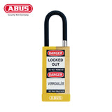 ABUS - 74MLB/40 - Key Retaining Vinyl Encased Solid Brass Padlock with Optional Keying and Optional Finish - 1-37/64 Inch Width