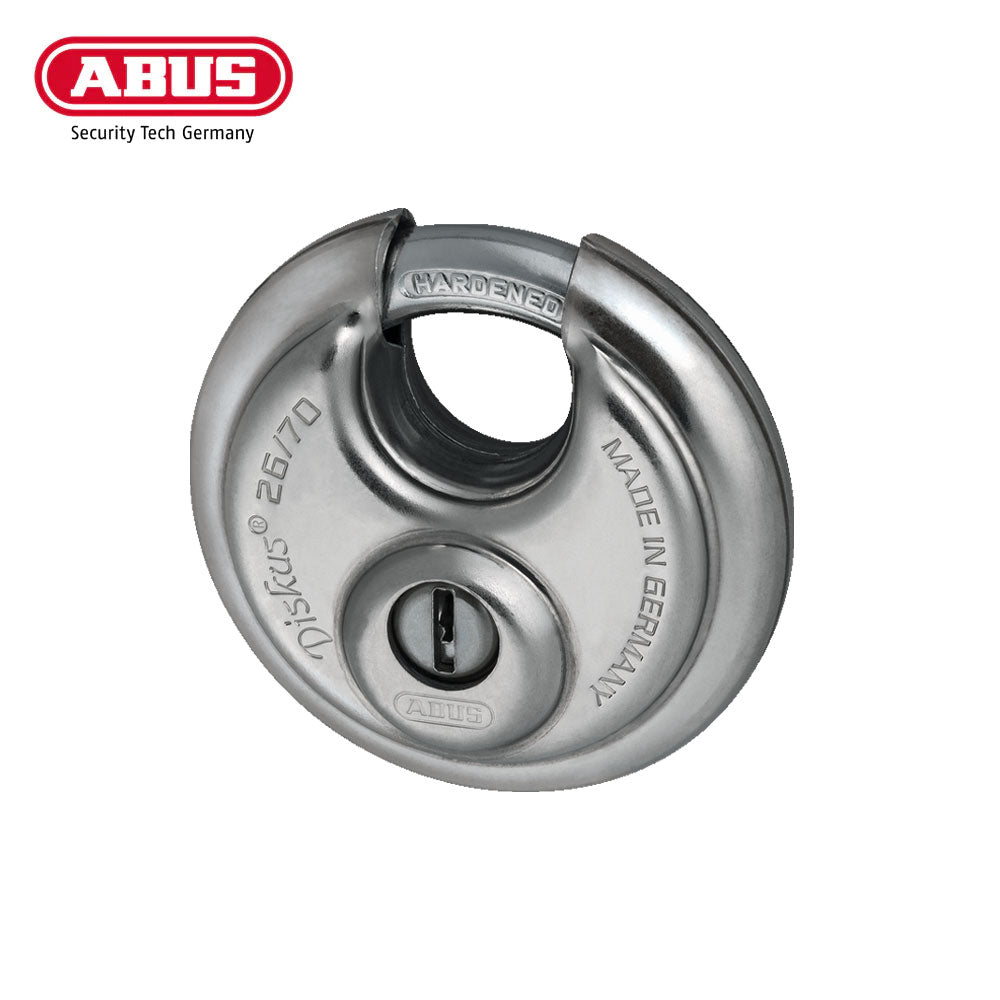 ABUS - 26/70 - Heavy-Duty Stainless Steel Padlock with Optional Keying - 2-3/4 Inch Width