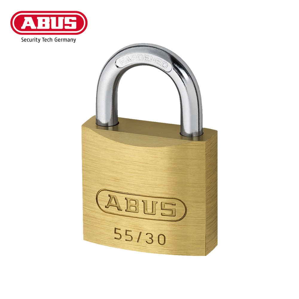 ABUS - 55/30 - Self-Locking Solid Brass Padlock with Optional Keying - 1-9/64 Inch Width