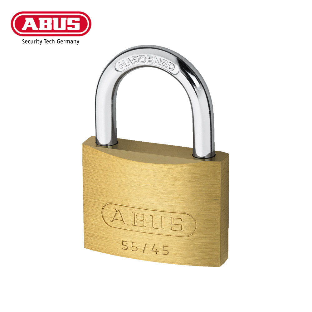 ABUS - 55/45 - Self-Locking Solid Brass Padlock with Optional Keying - 1-57/64 Inch Width