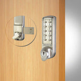 Codelocks CL2200 Electronic Brushed Steel Surface Deadbolt with Dual Backset