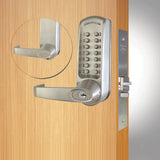 Codelocks CL650 Mechanical, Heavy Duty, Grade 2, Optional Finish, 2 3/4 Inch Backset Mortise Lock