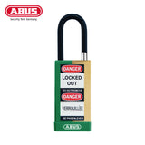 ABUS - 74MLB/40 - Key Retaining Vinyl Encased Solid Brass Padlock with Optional Keying and Optional Finish - 1-37/64 Inch Width