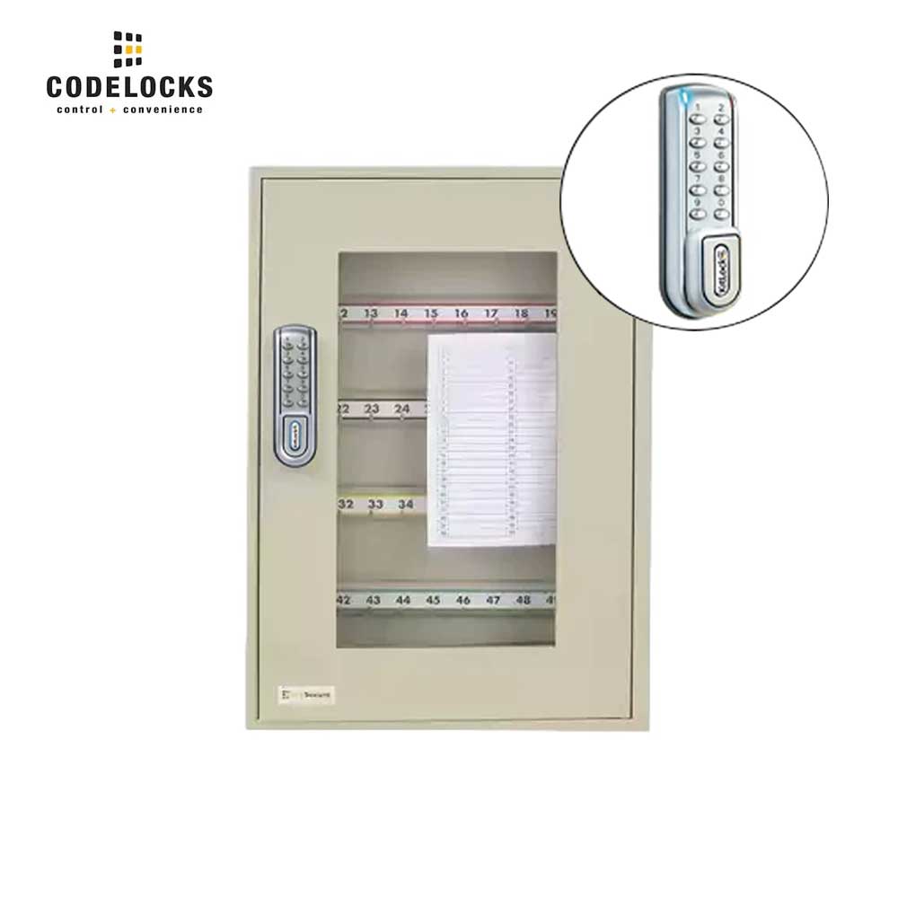 Codelocks Optional Hook Padlock View and Portable Cabinet with KL1200 SG Kitlock