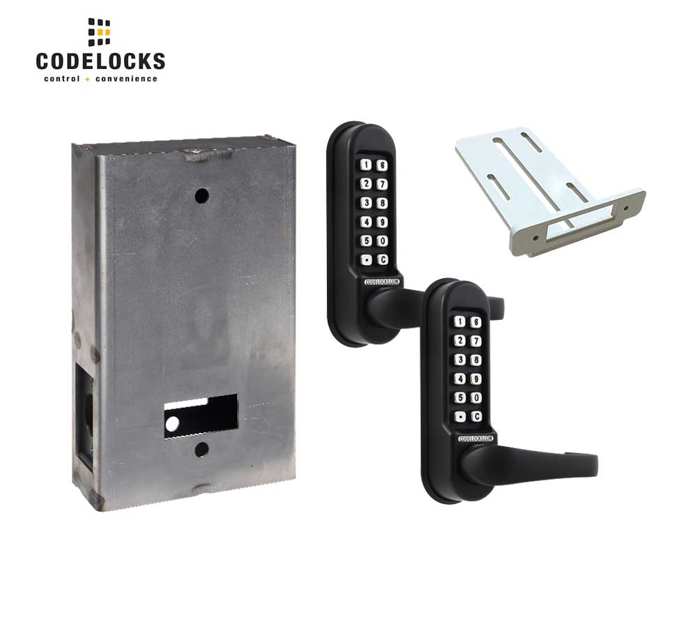 Codelocks CL515 Mechanical, Heavy Duty, Optional Finish, Back to Back, Tubular Latchbolt Gate Box Kit