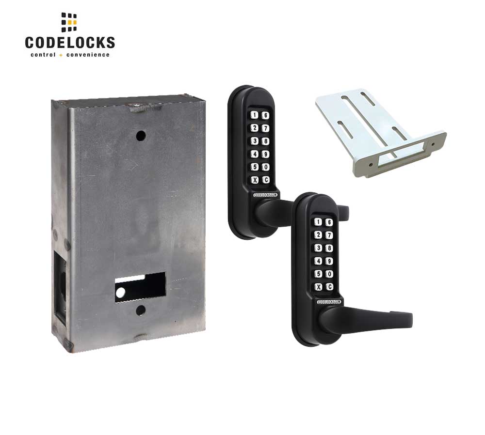 Codelocks CL510 Mechanical, Heavy Duty, Optional Finish, Back to Back, Tubular Latchbolt Gate Box Kit