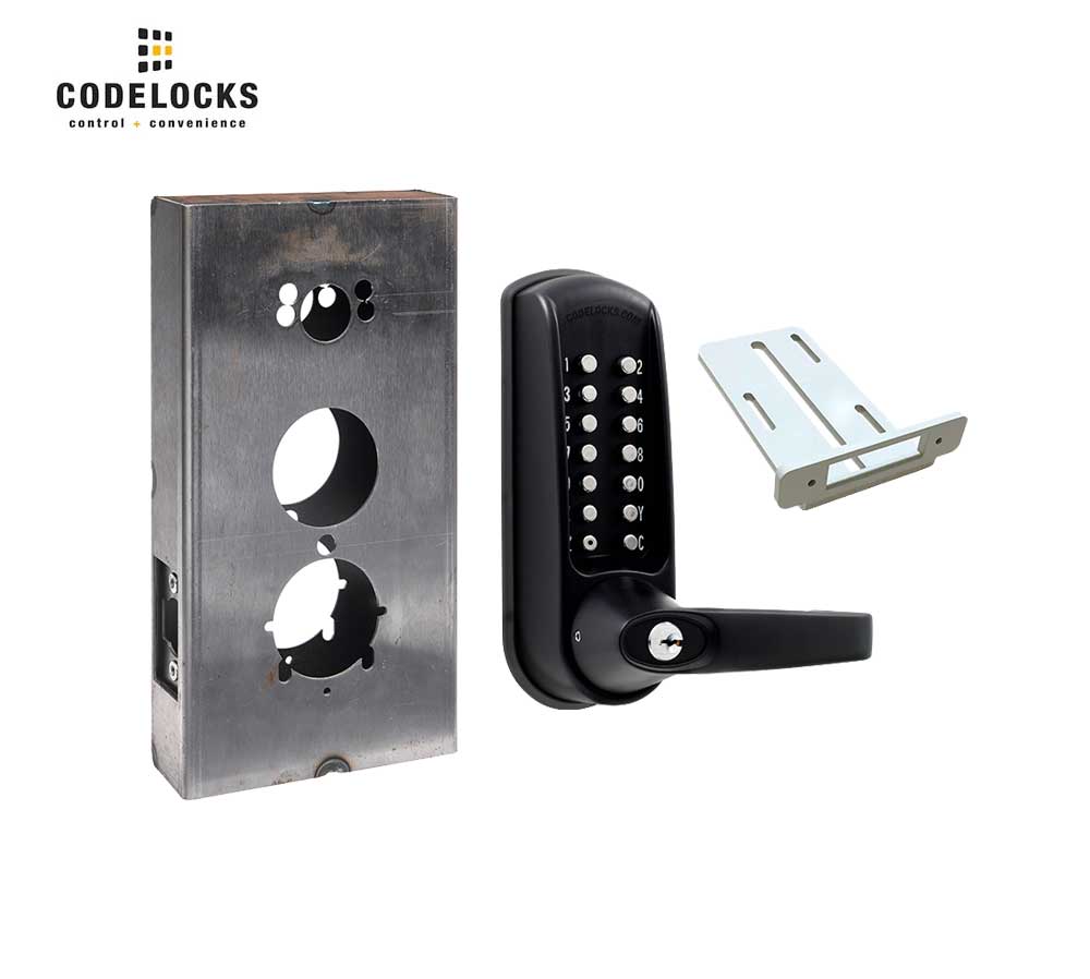 Codelocks CL615 Mechanical, Heavy Duty, Grade 2, Optional Finish, Tubular Latchbolt Gate Box Kit