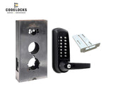 Codelocks CL615 Mechanical, Heavy Duty, Grade 2, Optional Finish, Tubular Latchbolt Gate Box Kit