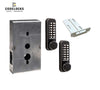 Codelocks CL290 Mechanical, Light Duty, Grade 2, Optional Finish, Tubular Mortise Latchbolt, Key Override, Back to Back Gate Box Kit