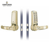 Codelocks CL4210 Electronic Brushed Steel Tubular Latchbolt with Optional Latch Backset