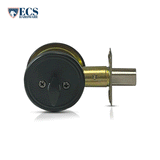 ECS HARDWARE - Durable Single Cylinder Deadbolt Lock - Oil Rubbed Bronze - Grade 3 (SC1/KW1)