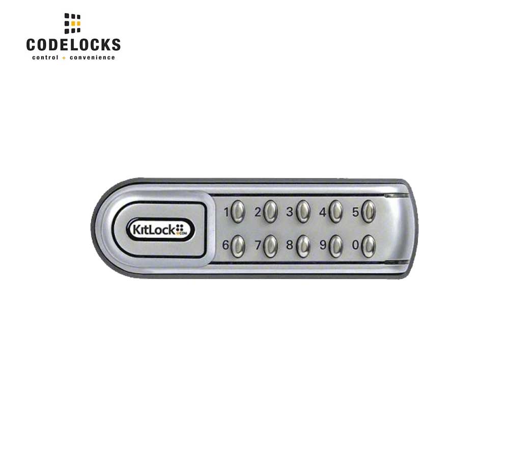 Codelocks KL1200 Electronic, Heavy Duty, Silver KitLock with Optional Handing