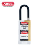 ABUS - 74MLB/40 - Key Retaining Vinyl Encased Solid Brass Padlock with Optional Keying and Optional Finish - 1-37/64 Inch Width