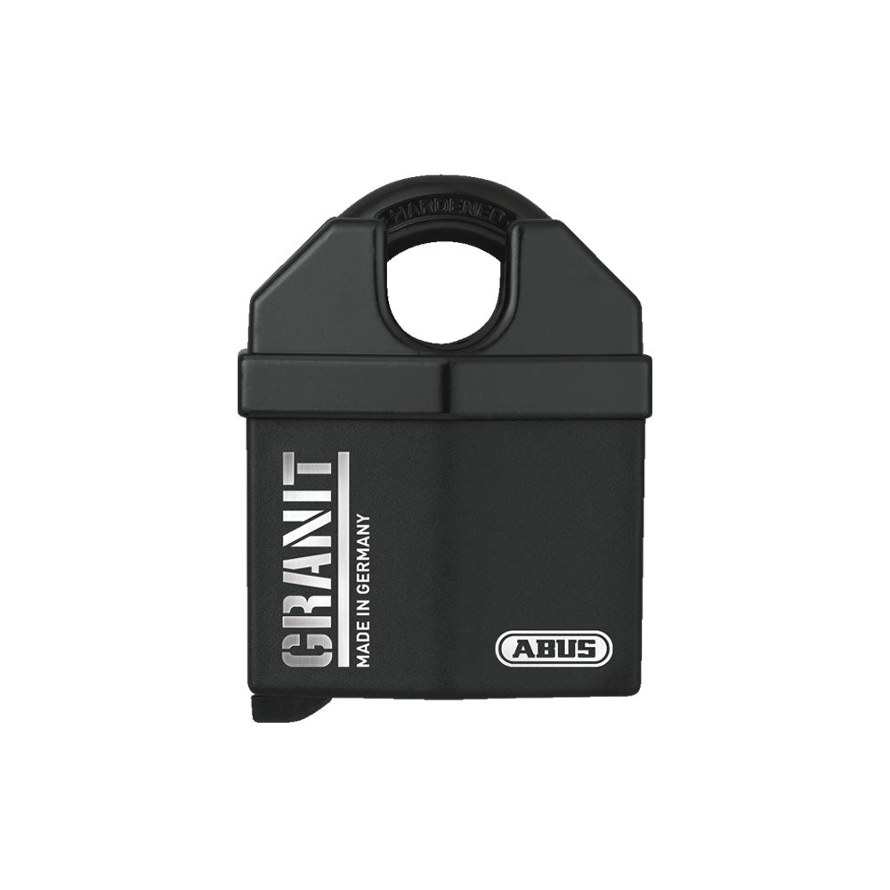 ABUS - 37/60 - Corrosion-proof High-security Black Granit Coated Steel Padlock with Shackle Guard and Optional Keying - 2-9/16 Inch Width