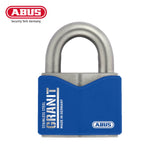 ABUS - 37ST/55 - Rekeyable Corrosion Resistant Blue Granit Coated Stainless Steel Padlock with Optional Keying - 2-7/16 Inch Width