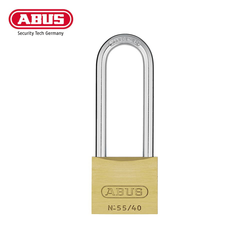 ABUS - 55/40HB63 - Self-Locking Solid Brass Padlock with Optional Keying - 1-1/2 Inch Width