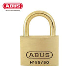 ABUS - 55MB/50 - Self-Locking Solid Brass Padlock with Optional Keying - 1-57/64 Inch Width