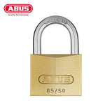 ABUS - 65/50 - Self-Locking Solid Brass Padlock - 1 31/32 Inch Width