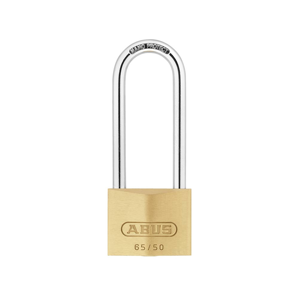 ABUS - 65/50HB80 - Self-Locking Solid Brass Padlock - 1 31/32 Inch Width