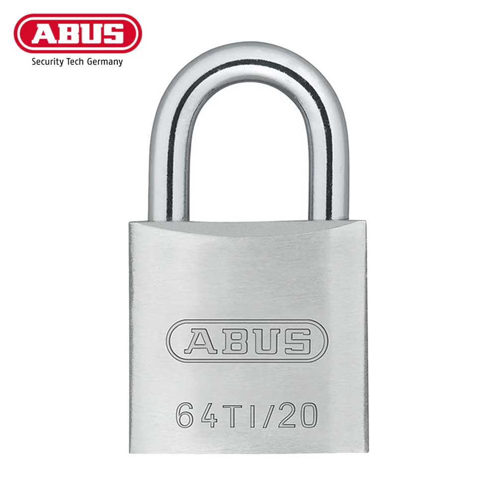 ABUS - 64TI/20 - Extreme Corrosion Resistant Double Bolted Titalium Padlock with Optional Keying - 25/32 Inch Width