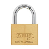 ABUS - 75/60 - Self-Locking Double Bolted Extreme Corrosion Resistant Brass Padlock with Optional Keying - 2-23/64 Inch Width