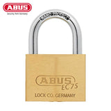 ABUS - 75/60 - Self-Locking Double Bolted Extreme Corrosion Resistant Brass Padlock with Optional Keying - 2-23/64 Inch Width