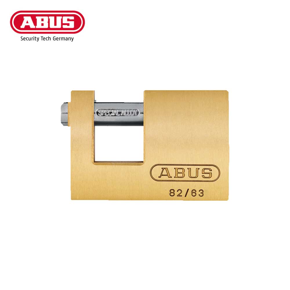 ABUS - 82/63 - Automatic Locking Brass Padlock with Optional Keying - 2-33/64 Inch Width