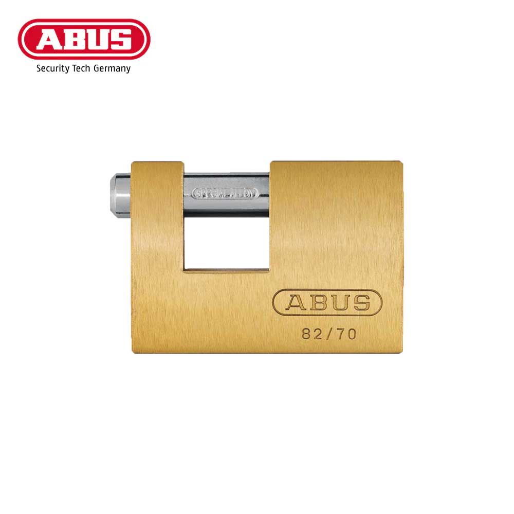 ABUS - 82/70 - Automatic Locking Brass Padlock with Optional Keying - 2-25/32 Inch Width