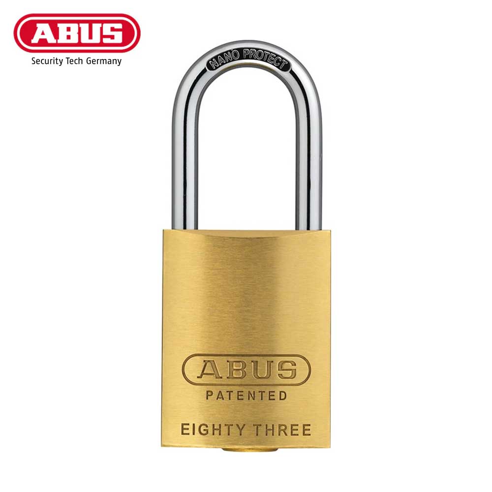 ABUS - 83/40 - Rekeyable Double bolted Corrosion Resistant Brass Padlock with Optional Keyway - 1-37/64 Inch