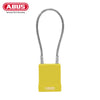 ABUS - 76/40CAB40 - Nylon-Covered Aluminum Core Padlock - 8 Inch Cable with Optional Keying and Optional Finish