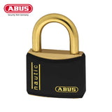 ABUS - T84MB/20 NAUTIC - Self-Locking Weatherproof  Black Sleeve Colored Marine Grade Padlock