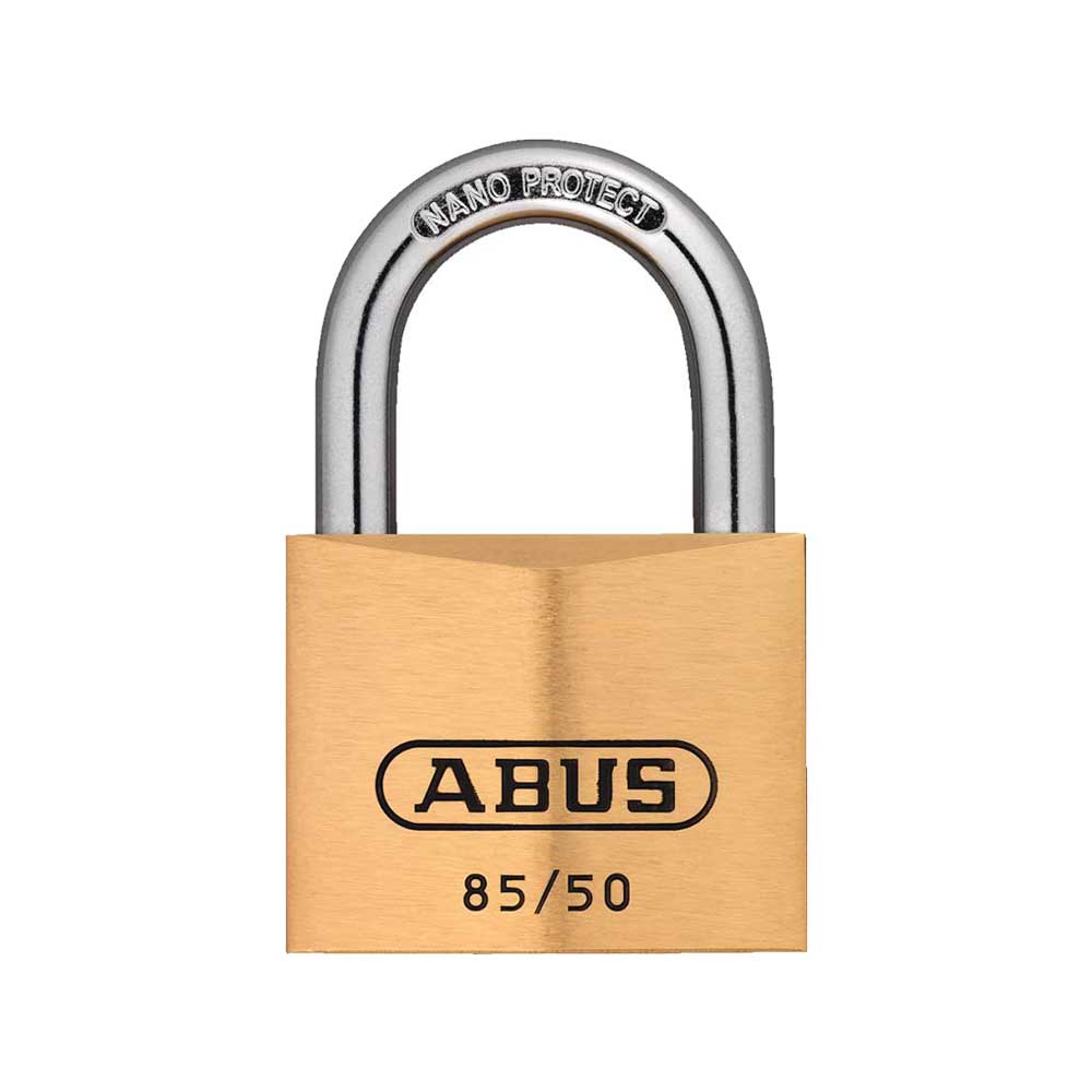 ABUS - 85/50 - Extreme Corrosion Resistant Brass Padlock with Optional Keying - 1-31/32 Inch Width