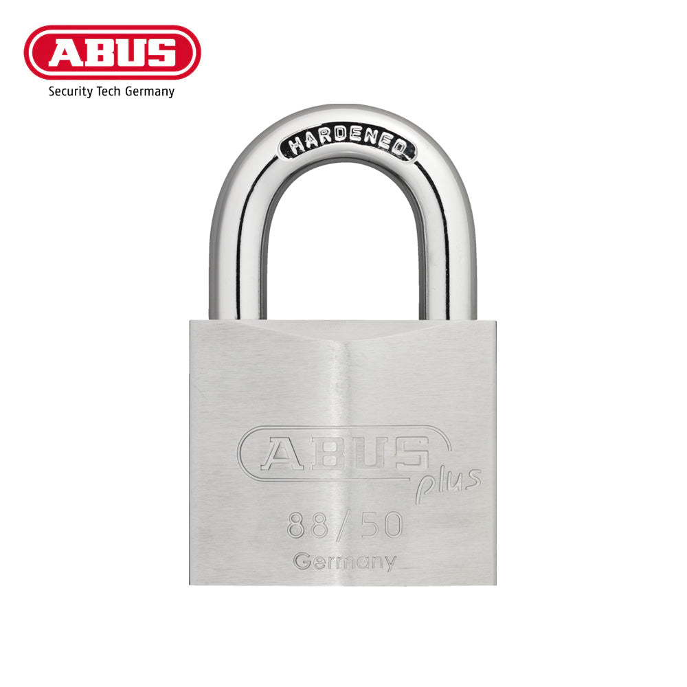 ABUS - 88/50 - Highly Secure Corrosion Resistant Chrome Plated Solid Brass Padlock with Optional Keying - 1-61/64 inch Width