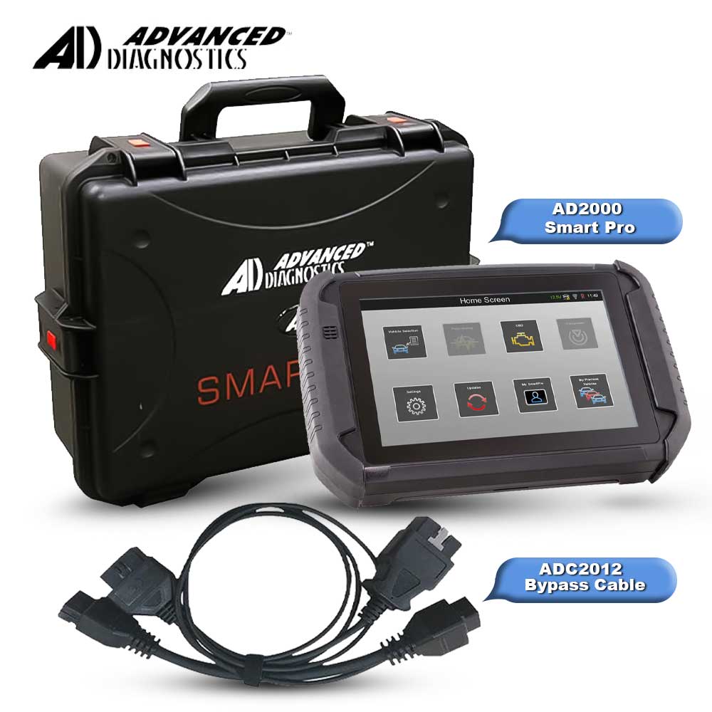 Advanced Diagnostics AD2000 Smart Pro with 1 Year Annual UTP (NO COMMITMENT) and FREE ADC2012 Bypass Cable