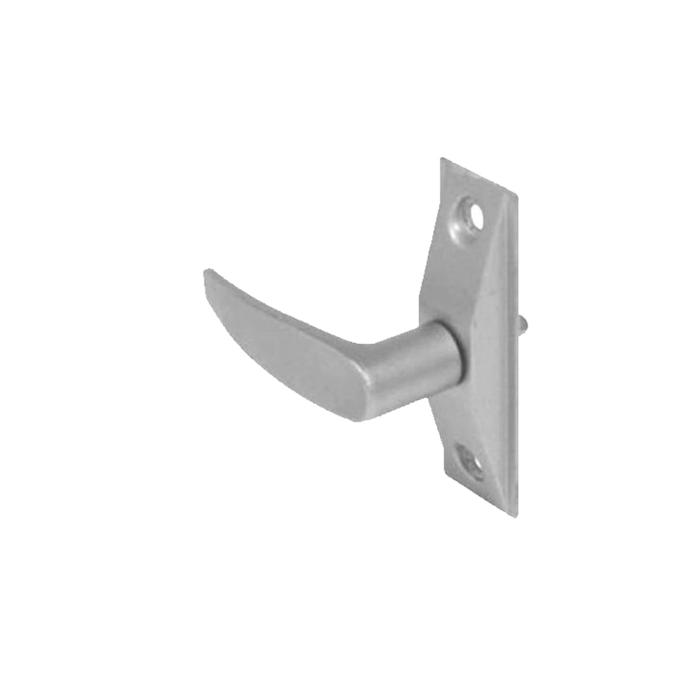 Adams Rite - 4560-501 - Deadlatch Handle for 4300/4500/4900 Series with Flat Lever Trim without Return and 1-3/4 to 2 Thick Door - LH or LHR - 130 (Satin Aluminum Ritecoat Paint)