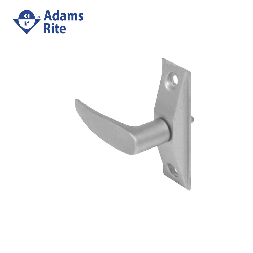 Adams Rite - 4560-501 - Deadlatch Handle for 4300/4500/4900 Series with Flat Lever Trim without Return and 1-3/4 to 2 Thick Door - LH or LHR - 130 (Satin Aluminum Ritecoat Paint)