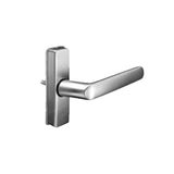 Adams Rite - 4568-501 - Flat Euro Lever Trim without Return For 1-3/4 to 2 Thick Door and LH or LHR Operation - 130 (Satin Aluminum Ritecoat Paint)