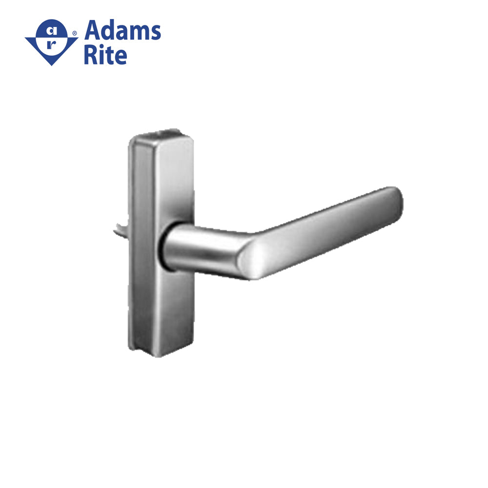 Adams Rite - 4568-501 - Flat Euro Lever Trim without Return For 1-3/4 to 2 Thick Door and LH or LHR Operation - 130 (Satin Aluminum Ritecoat Paint)