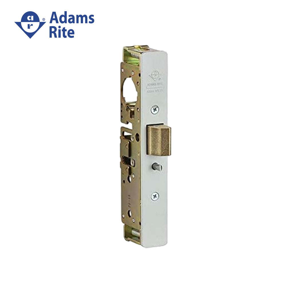 Adams Rite - 4900-25 - Heavy Duty Deadlatch Flat Faceplate with 31/32 Backset and 2-5/8 Flat Mortised Strike - 628 (Satin Aluminum Clear Anodized Finish)