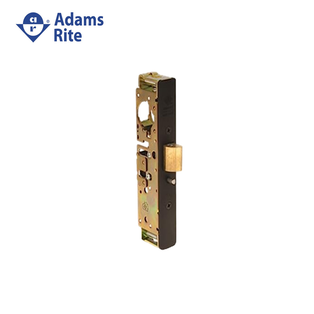 Adams Rite - 4900-35 - Heavy Duty Deadlatch Flat Faceplate with 1-1/8 Backset and 2-5/8 Flat Mortised Strike - 313 (Dark Bronze Anodized Aluminum)