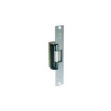 Adams Rite - 7100-310 - Door Electric Strike Standard/Fail Secure and 7-15/16 X 1-7/16 Flat Faceplate with Radius Corners - 12VDC - 652 (Satin Chromium Plated)