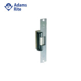 Adams Rite - 7100-310 - Door Electric Strike Standard/Fail Secure and 7-15/16 X 1-7/16 Flat Faceplate with Radius Corners - 12VDC - 652 (Satin Chromium Plated)