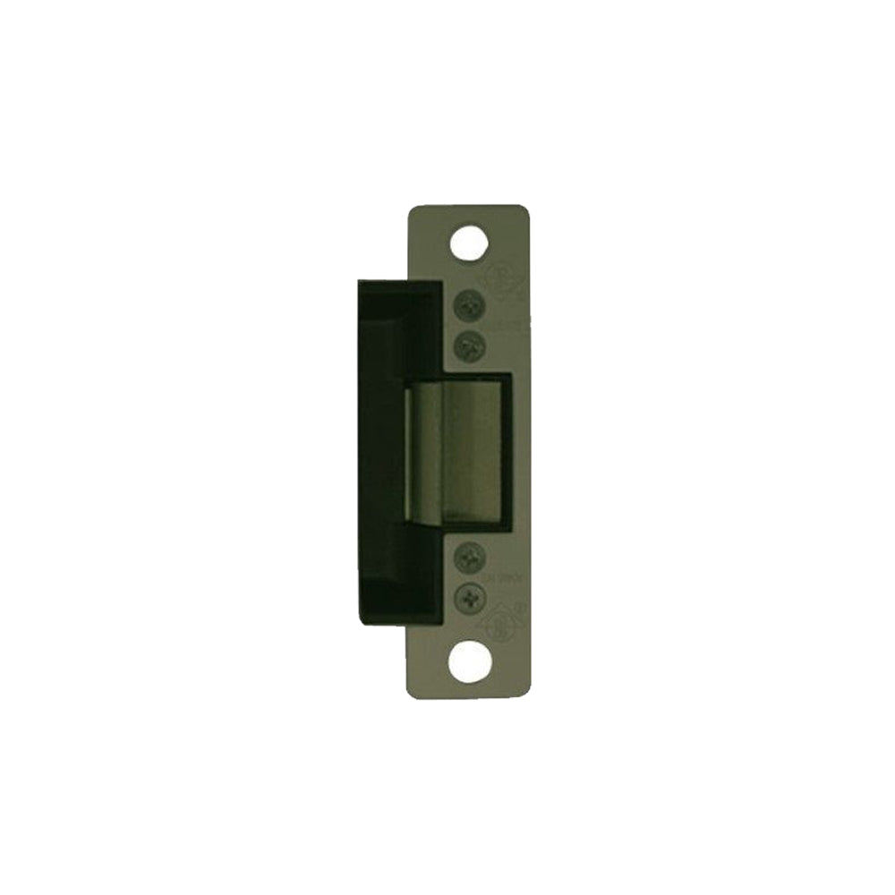 Adams Rite - 7130-310 - Door Electric Strike Standard/Fail Secure and 6-7/8 X 1-1/4 Flat Faceplate with Radius Corners - 12VDC - 313 (Dark Bronze Anodized Aluminum)