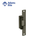 Adams Rite - 7130-510 - Door Electric Strike Standard/Fail Secure and 6-7/8 X 1-1/4 Flat Faceplate with Radius Corners - 24VDC - 313 (Dark Bronze Anodized Aluminum)