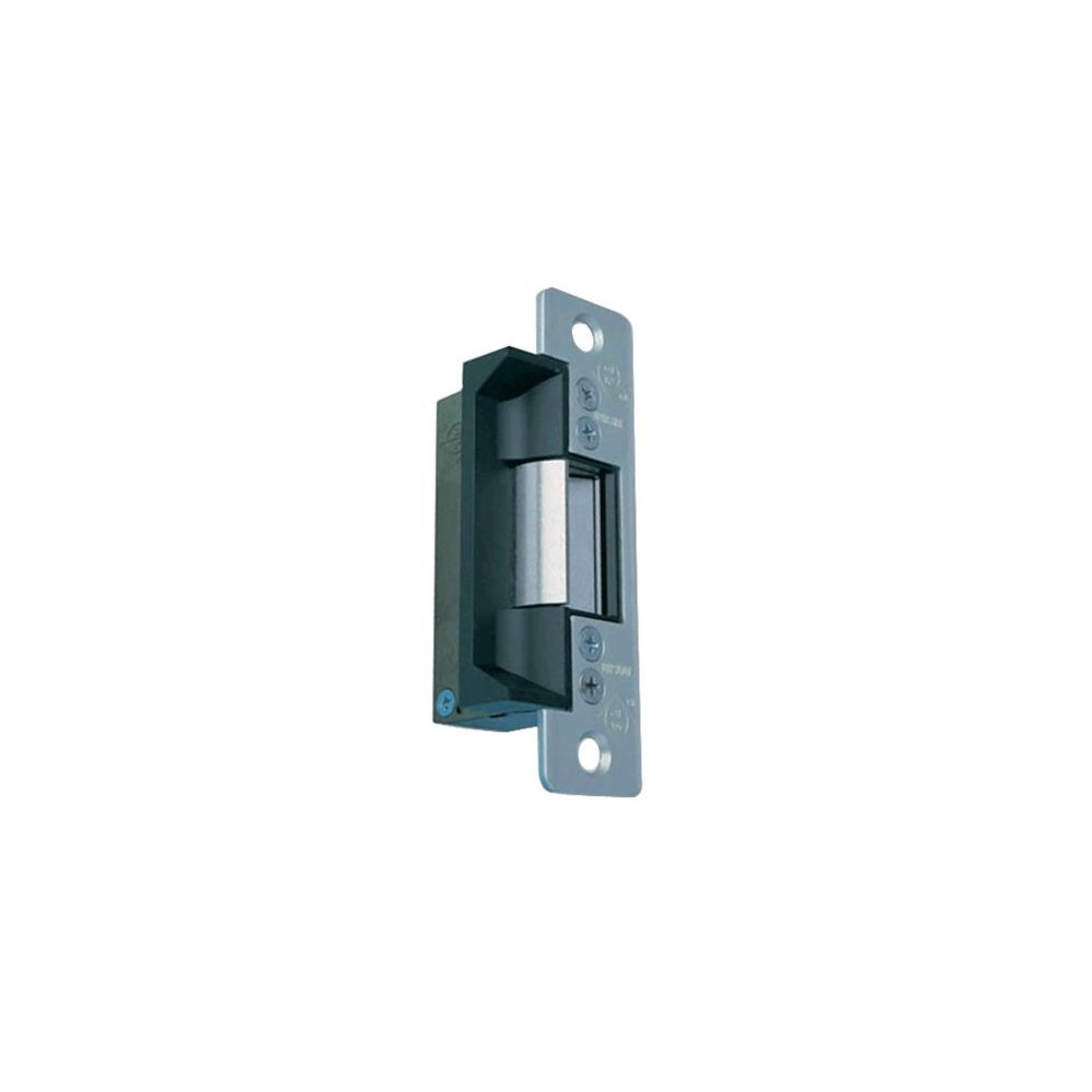 Adams Rite - 7140-310 - Door Electric Strike Standard/Fail Secure and 4-7/8 X 1-1/4 Flat Faceplate with Square Corners - 12VDC - 628 (Satin Aluminum Clear Anodized Finish)