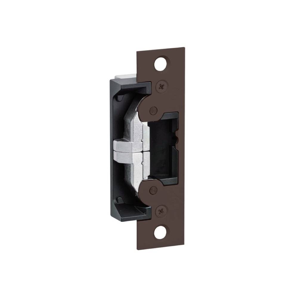 Adams Rite - 7440-313 - Electric Strike For Cylindrical Locks and 4-7/8 Faceplate with Square Corners - 313 (Dark Bronze Anodized Aluminum)