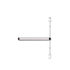 Adams Rite - 8211-36 - Narrow Stile Surface Vertical Rod Exit Device - 36 - 628 (Satin Aluminum Clear Anodized Finish)