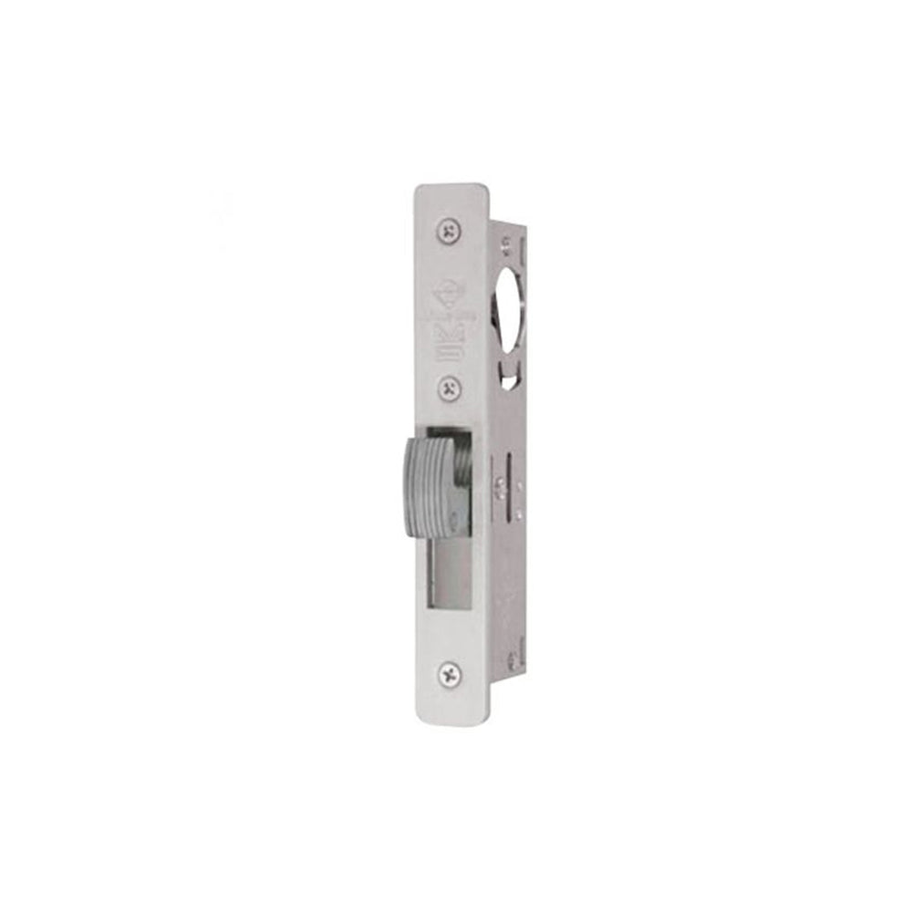 Adams Rite - MS1850SN-450 - ANSI Deadbolt Flat Hookbolt faceplate with 1-1/2 Backset and Hookbolt - 628 (Satin Aluminum Clear Anodized Finish)