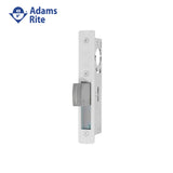 Adams Rite - MS1851S-310 - MS Deadlock Radius Faceplate with 1-1/8 Backset and Straight Bolt - 628 (Satin Aluminum Clear Anodized Finish)